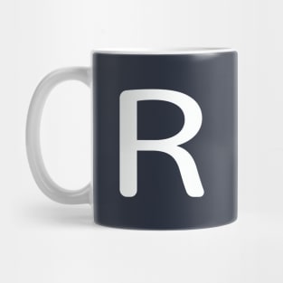 R alphabet Mug